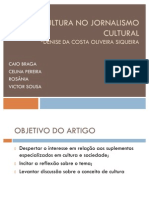 A Cultura No Jornalismo Cultural