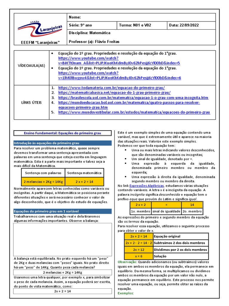 Lista de Exercícios sobre Equação com fatorial - Brasil Escola