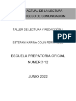 La Lectura Como Proceso de Comunicación