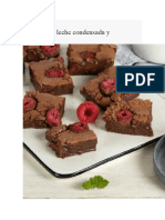 Brownie de Leche Condensada y Frambuesas