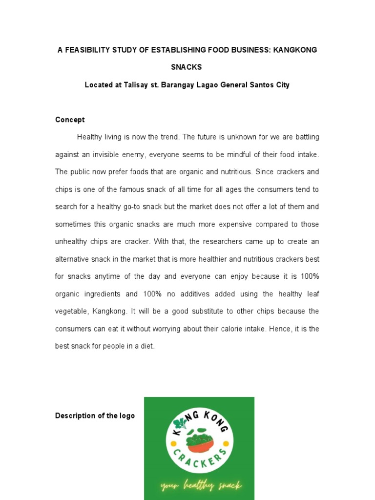 Kangkong Crackers: A Healthy Snack Feasibility Study | PDF | Food And Drink