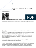 ENTREVISTA "El Valor de La Vida" Entrevista A Sigmund Freud Por George Sylvester Viereck en 1926