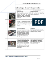 The Technical Advantages of Our Waterjet Cutter