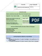 Formato Plan de Clase Quinta Semana