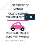 Folleto-Resumen Escuela de Manejo Solo para Mujeres