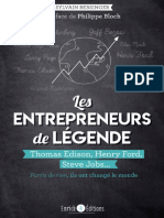 entrepreneurs de legende, Les - Sylvain Bersinger