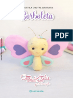 Borboleta em Feltro - Setti Ateliê