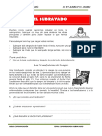 Comunicación, El Subrayado y Texto Argumentativo