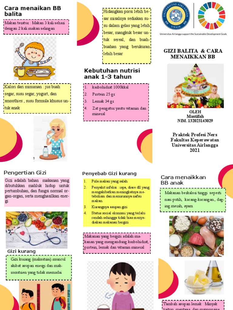 Leaflet gizi balita dan cara menaikkan bb balita pdf