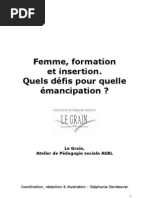 Dossier Femme Formation Et Insertion