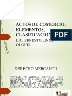 2 ACTOS DE COMERCIO, ELEMENTOS, CLASIFICACION