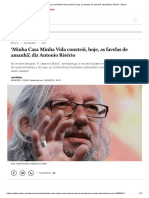 Minha Casa Minha Vida Constrói, Hoje, As Favelas de Amanhã', Diz Antonio Risério - Época