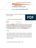 Evidencia - Aa2-Ev2 Taller Programa y Plan de Auditoría. Plan de Auditoria en La Empresa - Laboratorios Baxter