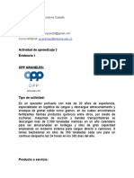 Evidencia 1 Actores de La Cadena de Abastecimiento