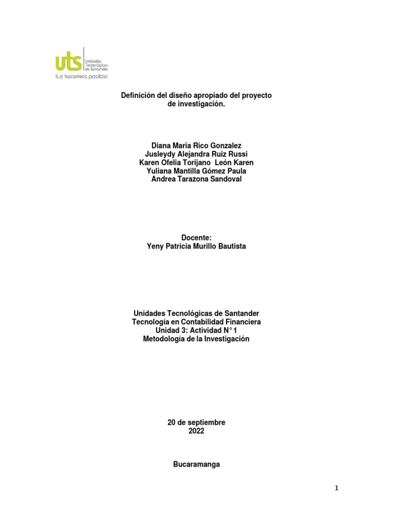 Diseño Apropiado en Proyectos de Investigación | PDF | Muestreo ...