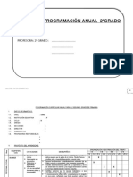 Programación Curricular Anual para El Segundo Grado de Primaria Jvs