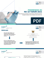 Sosialisasi Permenkes RI No 10 Tahun 2021