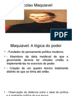 Maquiavel: A lógica do poder e a autonomia política