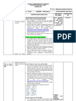 Planificación de Matemáticas para 4to. Grado sobre Suma, Resta, División de Números Decimales y Moda