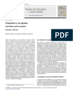 Psiquiatría y Sus Objetos: Psychiatry and Its Objects