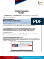 Activities Guide and Evaluation Rubric - Unit 1 - Task 2 - Writing Your Professional Profile