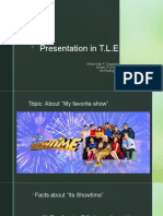 Presentation in TLE