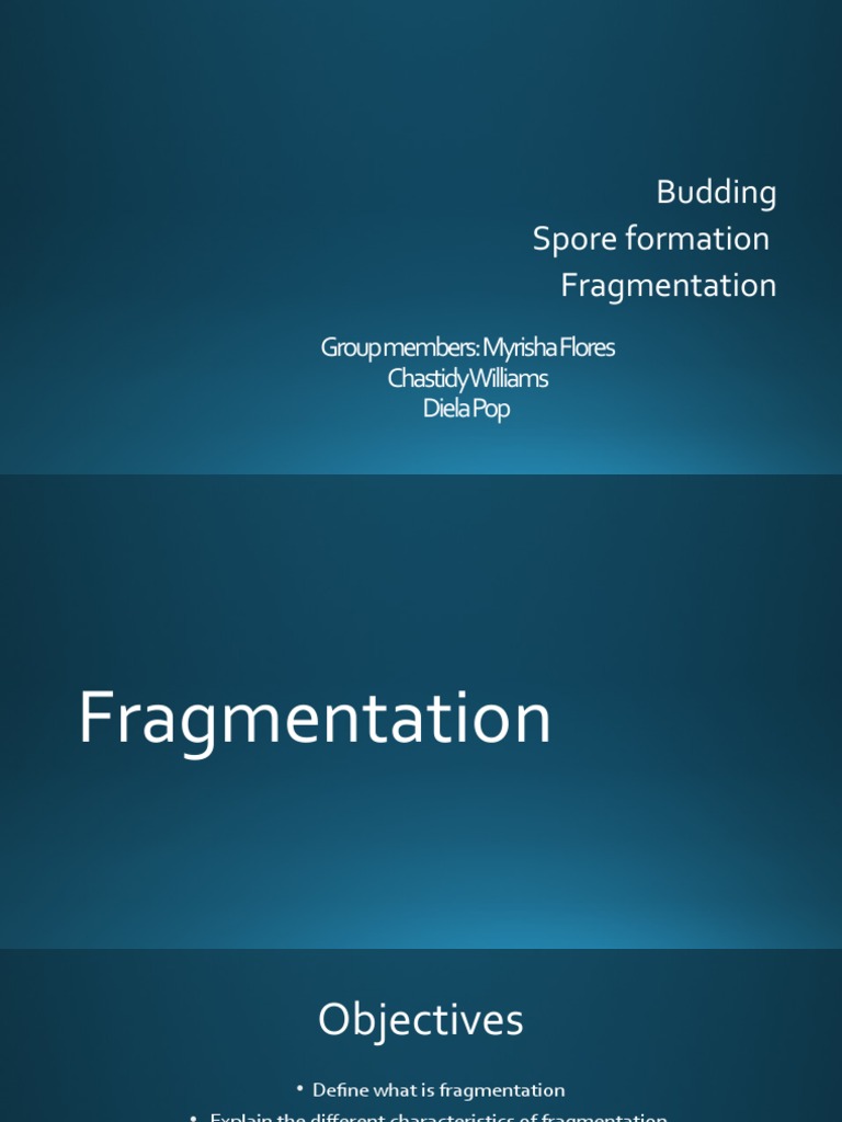 Fragmentation | PDF | Reproduction | Organisms