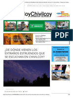 ¿DE DÓNDE VIENEN LOS EXTRAÑOS ESTRUENDOS QUE SE ESCUCHAN EN CHIVILCOY - HoyChivilcoy - Noticias de Chivilcoy - Diario Online