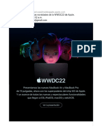 Un Resumen de Las Novedades de La WWDC22 de Apple