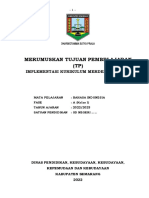 LKP 1.2 Merumuskan TP - Bahasa Ind. Kelas 1