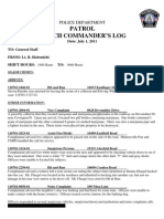 Watch Log 7-1-11night