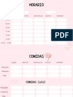 Pink Cute Playful Class Schedule