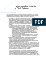 PetroperÃº Informa Sobre Reciente Anuncio de Fitch Ratings