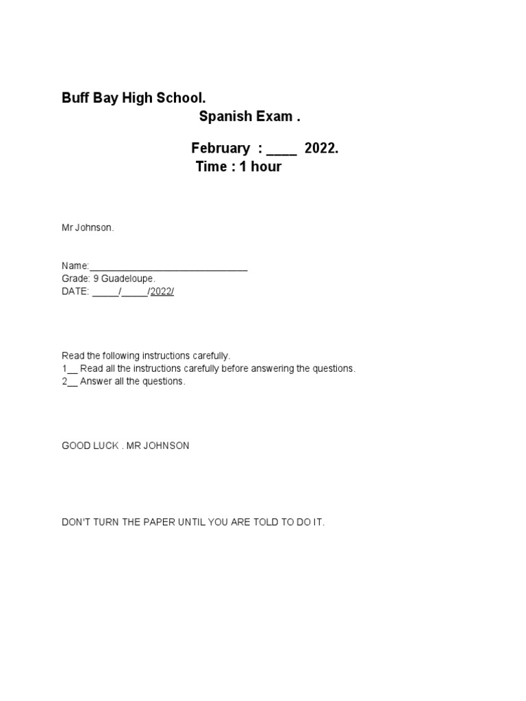 9 G Exam | PDF