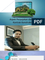 Aspek Perpajakan Dalam Kontrak Konstruksi