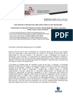 Psicologia Organizacional e do Trabalho