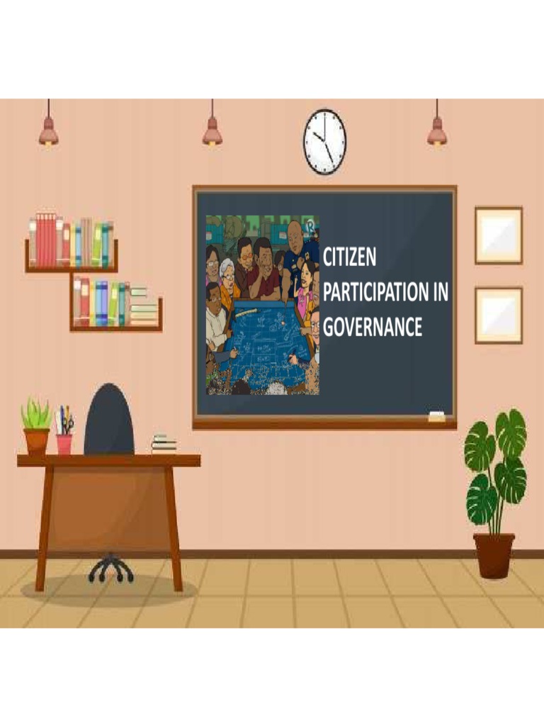 Citizen Participation In Governance PDF Governance Public