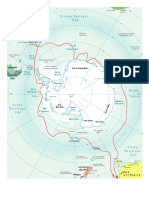Carte de L'antarctique