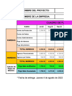 FLUJO DE CAJA (Proyectos 2 - 2022) El Pollon