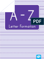 A Z Uppercase Letter Formation Practice Booklet Us e 821 - Ver - 2