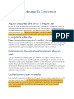 La Clave Del Liderazgo Es Consistencia