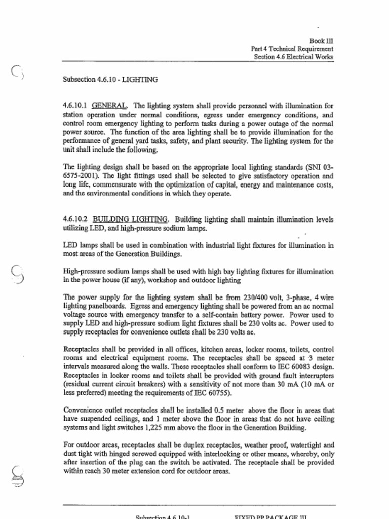 Requirement Lighting PDF