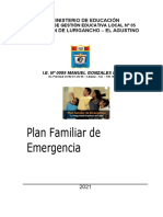 Plan de Emergencia Familias Del 4to C