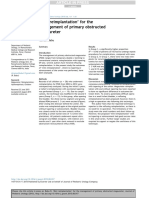 'Mini Reimplantation' For The Management of Primary Obstructed Megaureter. 2015. ESTUDIO CLINICO