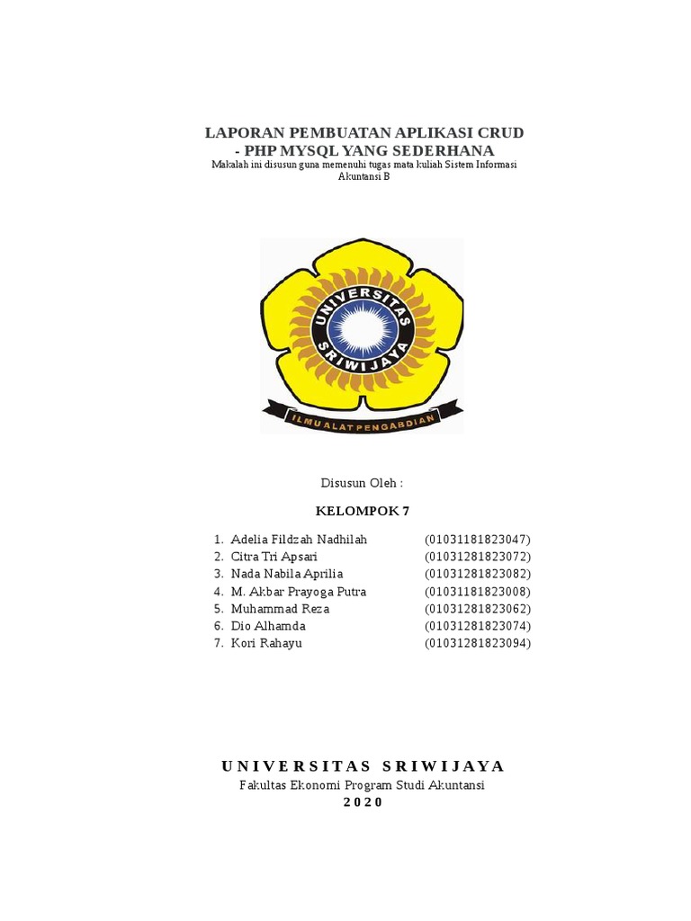 Panduan CRUD PHP MySQL Sederhana | PDF | Komputer