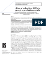 SME bankruptcy prediction using financial health indicators