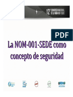 2 La NOM-001-SEDE como concepto de seguridad