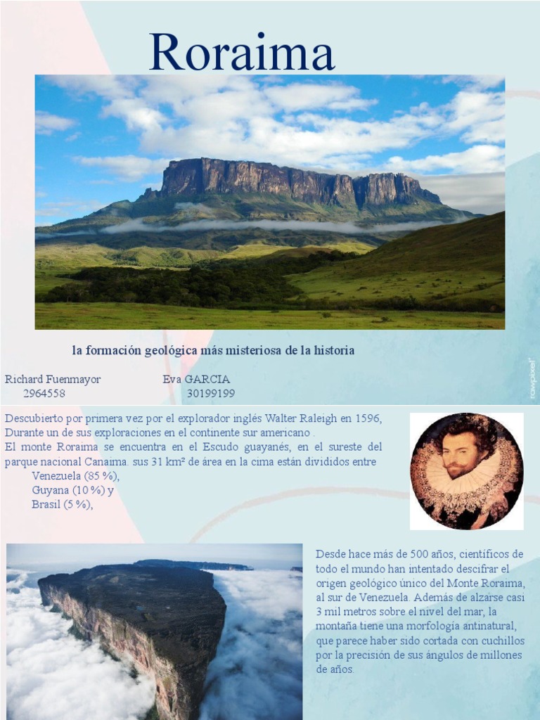 Datos Sobre El Monte Roraima Qué Tres Países Divide La Cima De...