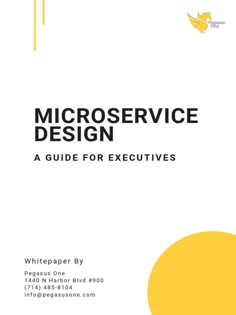 Microservice Design Guide for Executives | PDF | Databases | Service ...