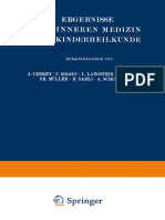 Ergebnisse Der Inneren Medizin Und Kinderheilkunde - Dreiunddreissigster Band